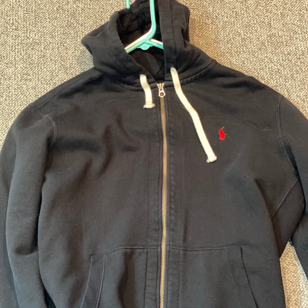 Polo zip up hoodie